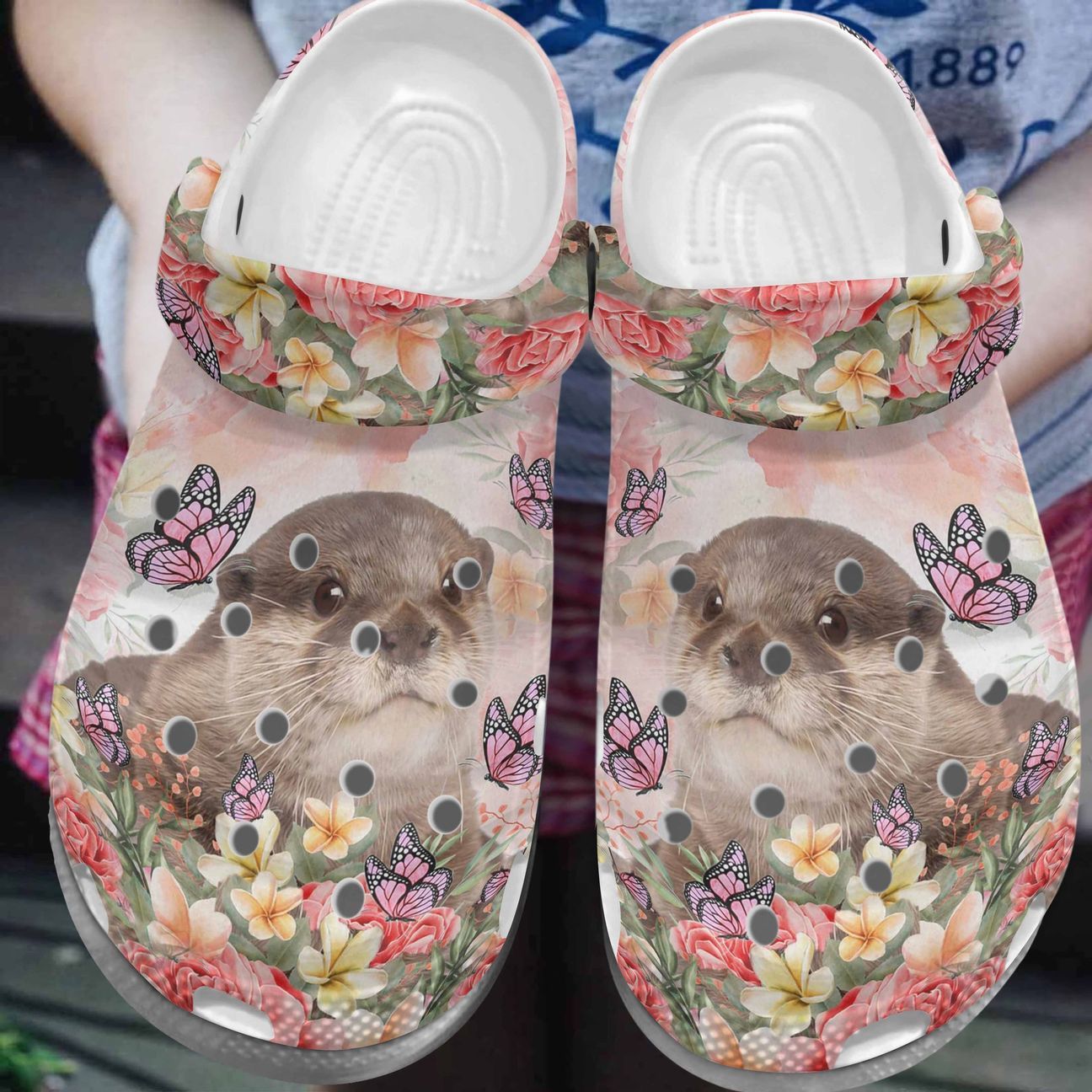 Otter Personalized Clog, Custom Name, Text, Color, Number Fashion Style For Women, Men, Kid, Print 3D Cute