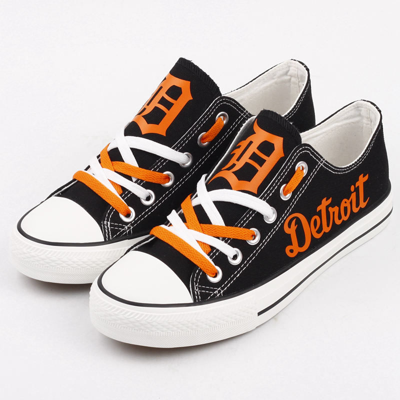 Detroit Tigers Low Top Canvas Shoes Limited Sneakers Style #2 Gift For Fans