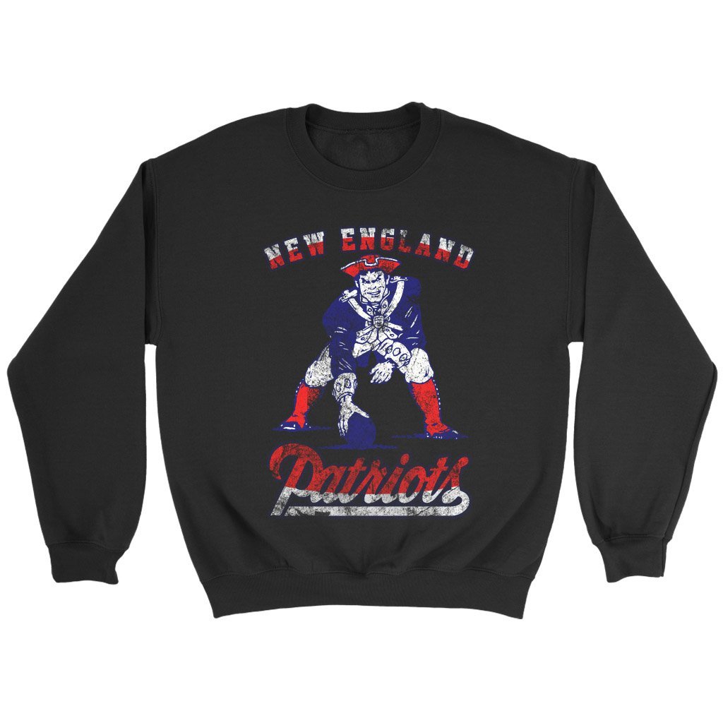 Ne New England Patriots Retro Grunge Sweatshirt