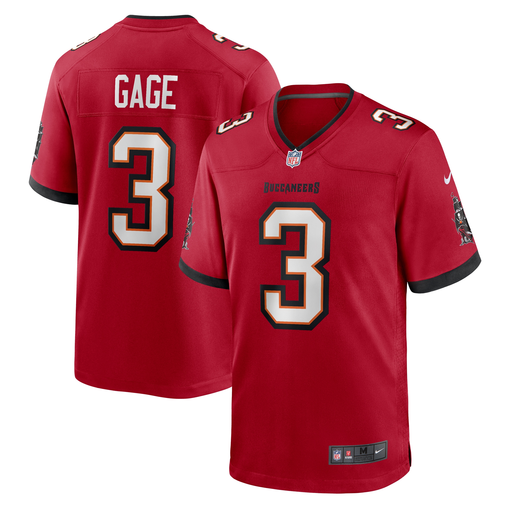 Russell Gage Tampa Bay Buccaneers Game Jersey – Red