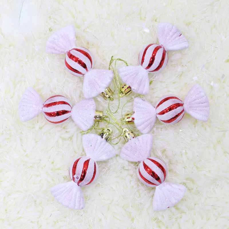 6pcs Christmas decorations 10cm red and white candy christmas decorations for home outdoor home decor christmas elf doll 2022 alx