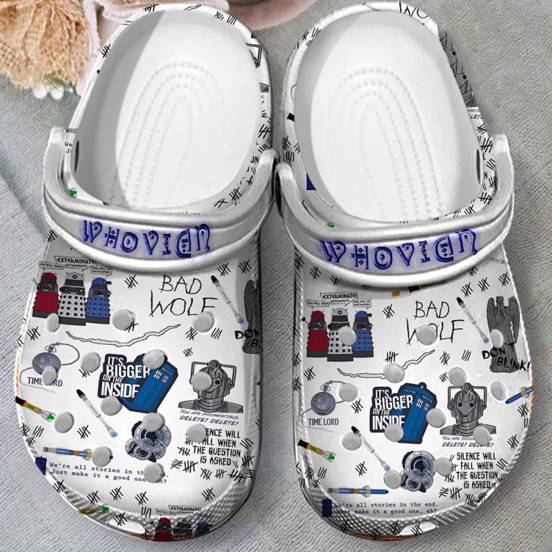 Doctor Who TV Show Crocs Crocband Clogs Shoes Comfortable For Men Women