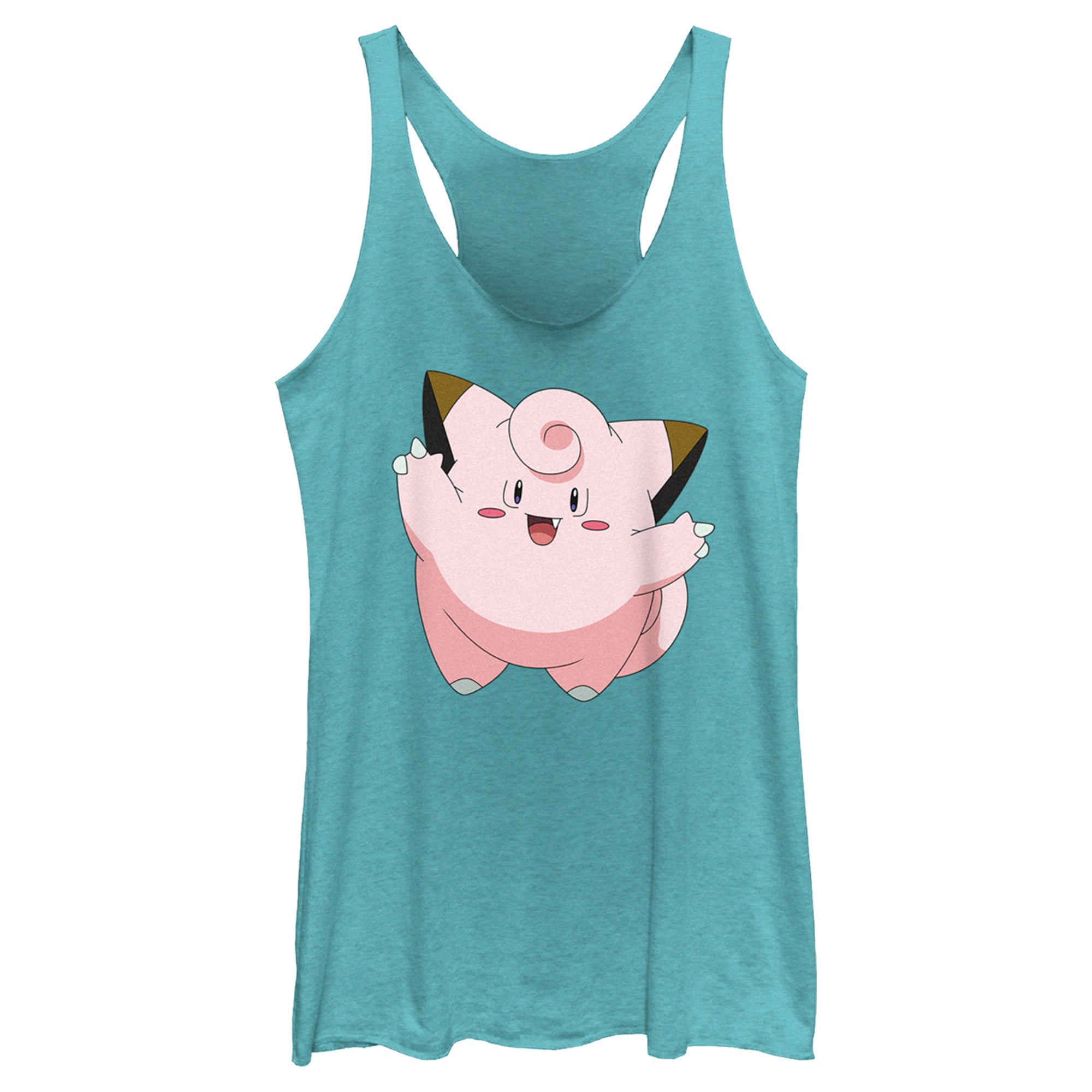 Women’S Pokemon Clefairy Large Portrait Racerback Tank Top