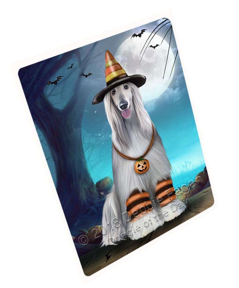 Happy Halloween Trick Or Treat Afghan Hound Dog Candy Corn Blanket Blnkt88779