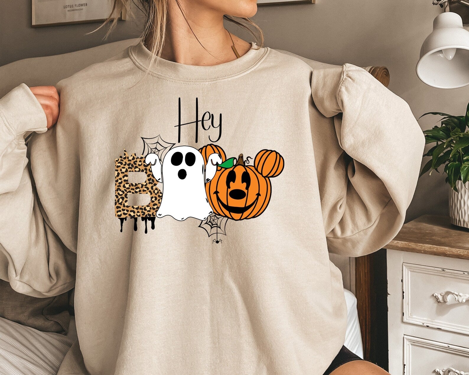 Halloween Party 2D Crewneck Sweatshirt All Over Print Sweatshirt For Women Sweatshirt For Men Sws1344