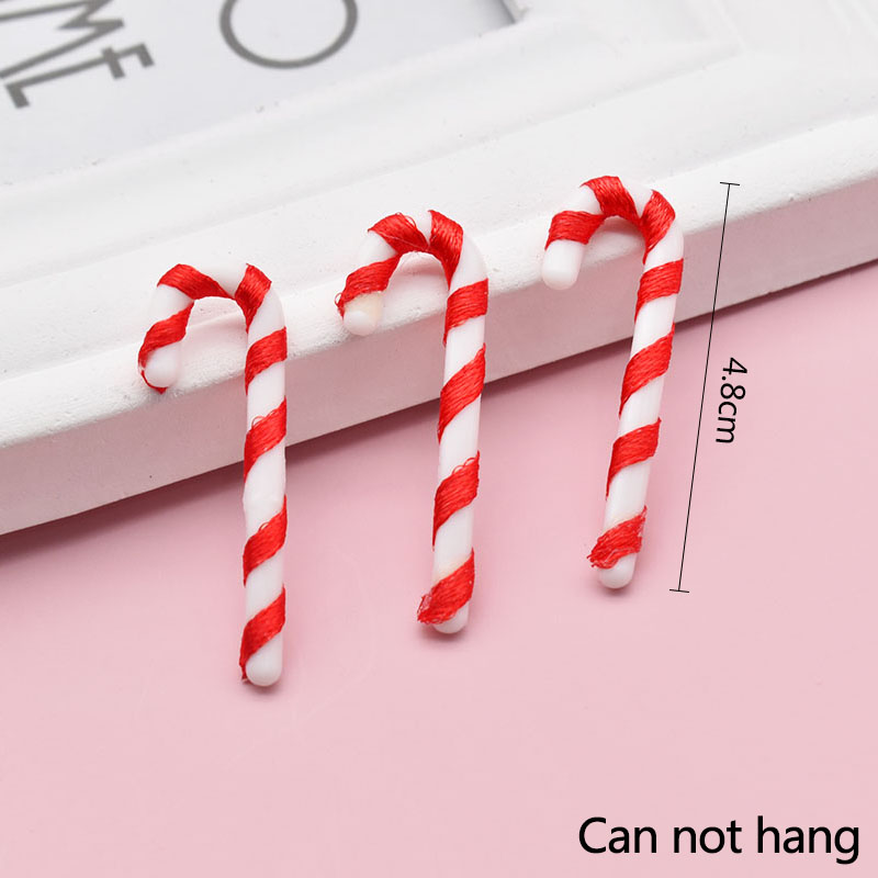 24Pcs Mini Candy Cane Hanging Ornaments Christmas Decorations for Home DIY Xmas Tree Pendants 2023 Navidad Natal New Year Gift alx