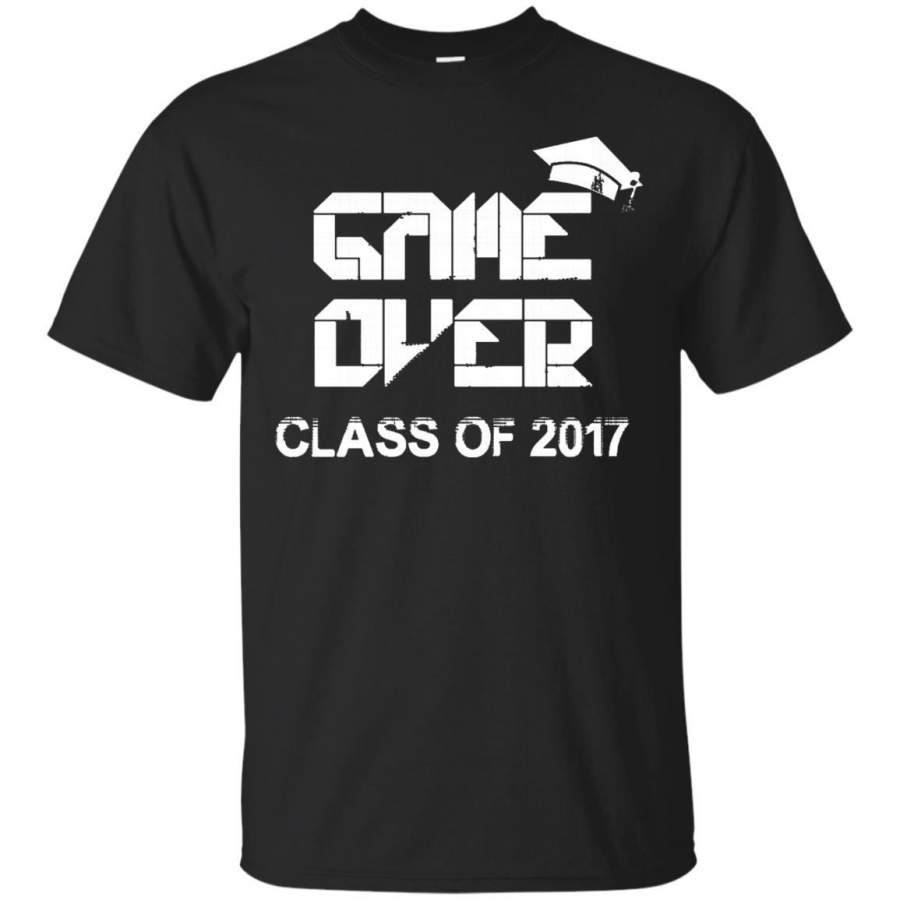 AGR College High School Graduation T-Shirt-Game Over-for him her