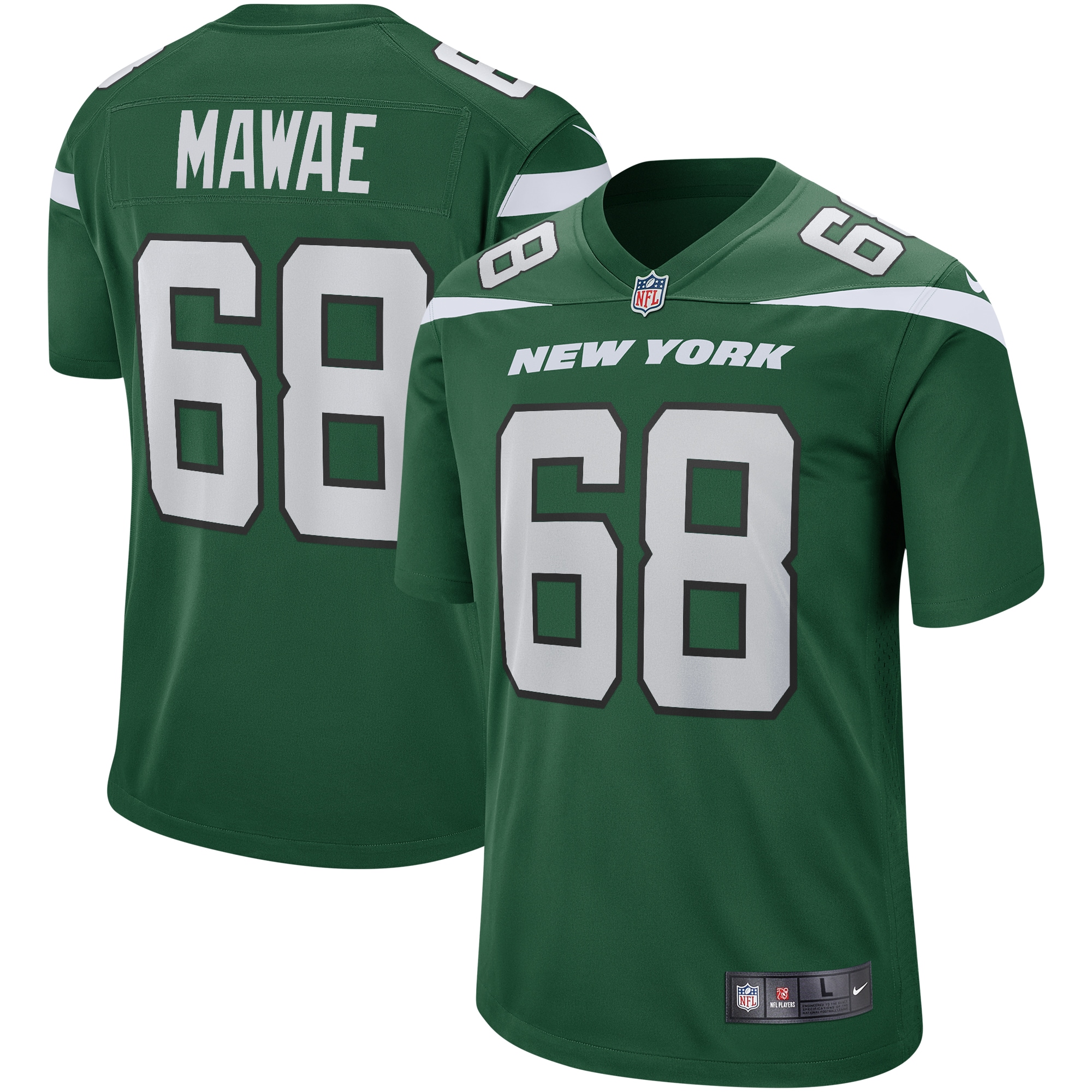 Kevin Mawae New York Jets Game Retired Player Jersey – Gotham Green