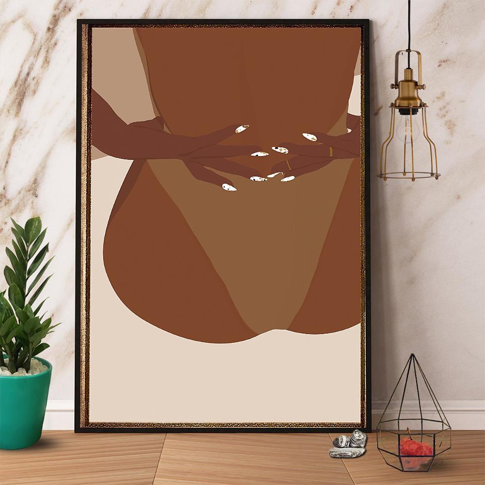 Sexy Black Girl Canvas Poster Wall Art