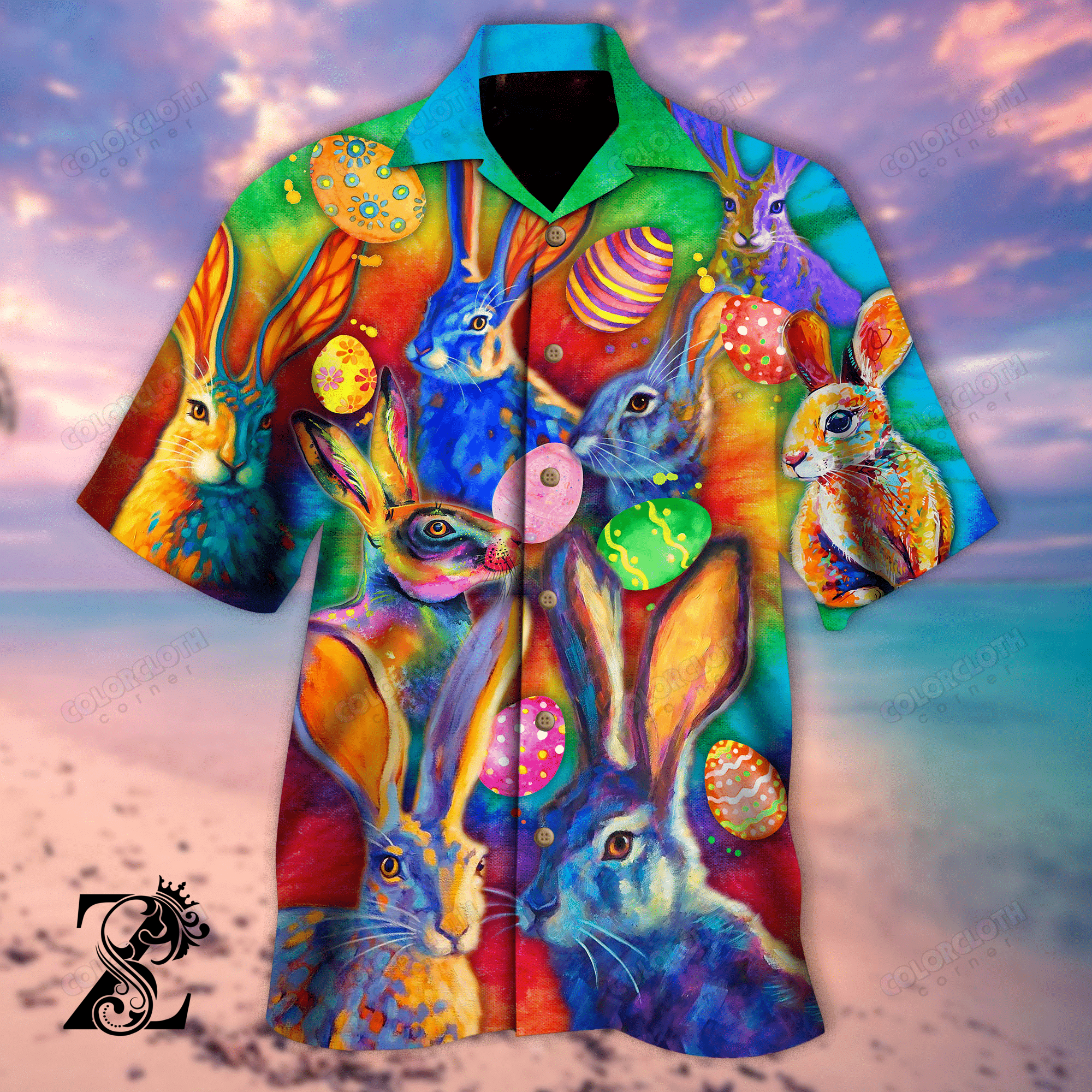 Rabbits Colorful Hawaii Shirt Ht250612-Re