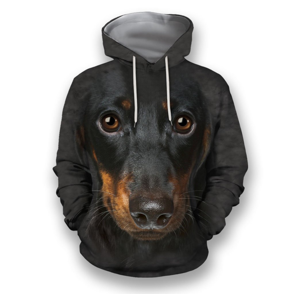 3D All Over Print Dachshund Face