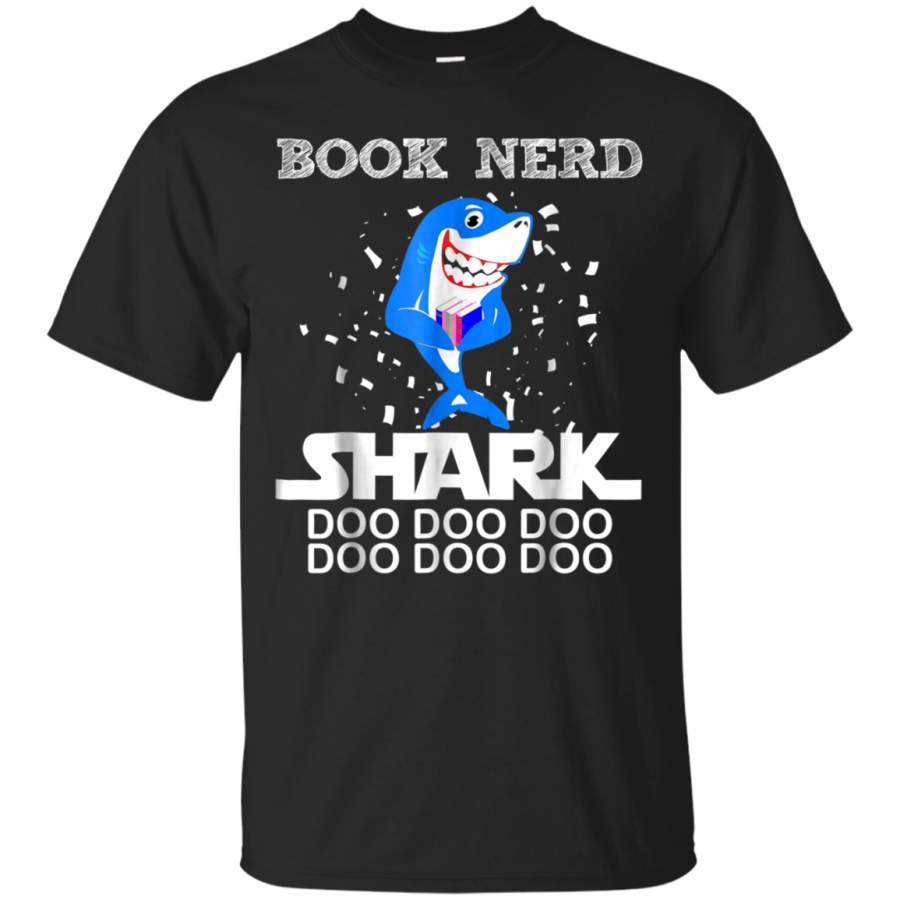 AGR Awesome Book Nerd School Gifts T shirt Funny Shark Lover