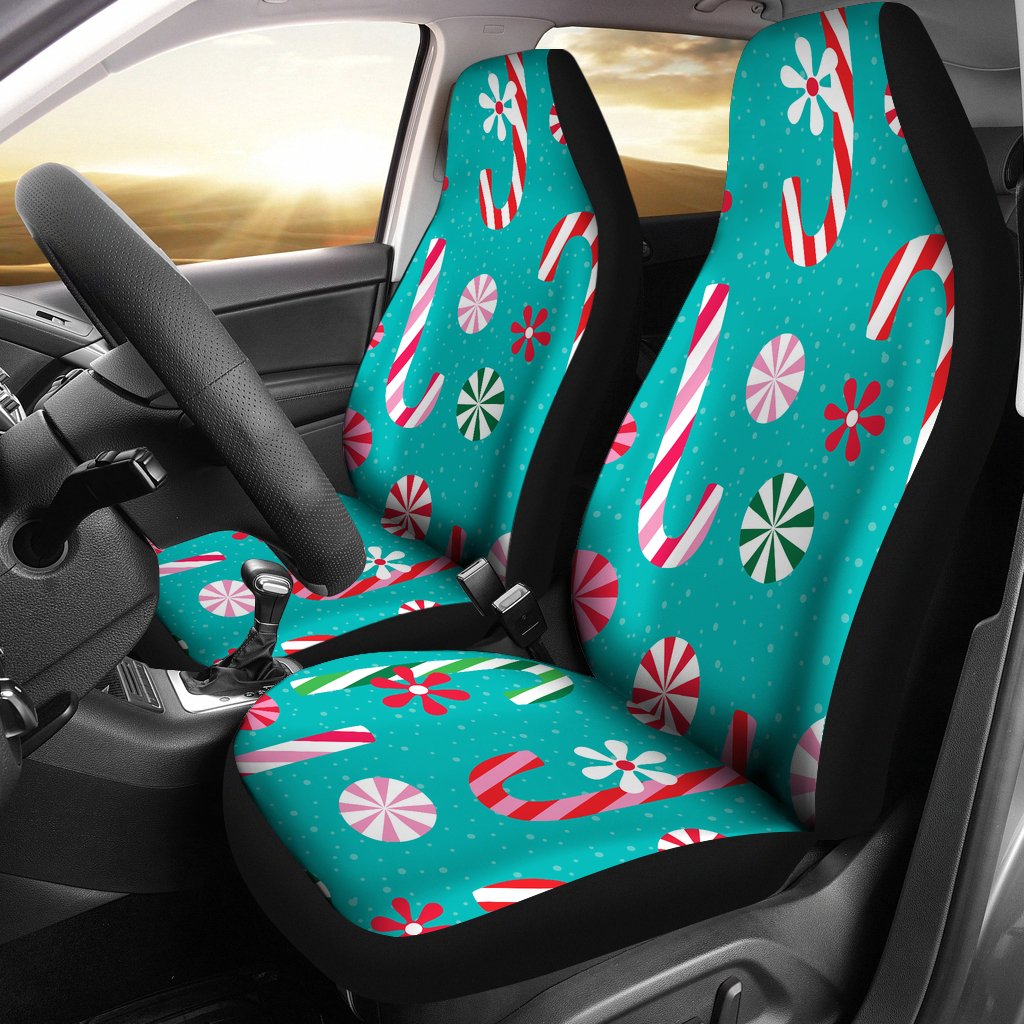 Christmas Candy Pattern Universal Fit Car Seat Covers