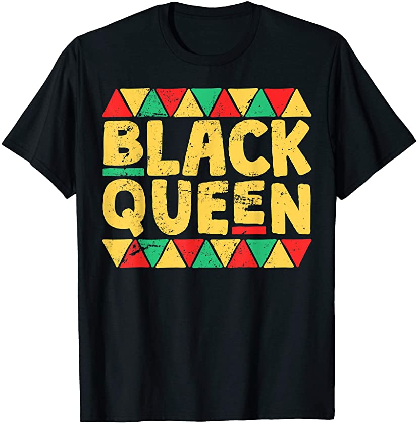 Black Queen Black History Month T-Shirt African Pride Shirt T-Shirt