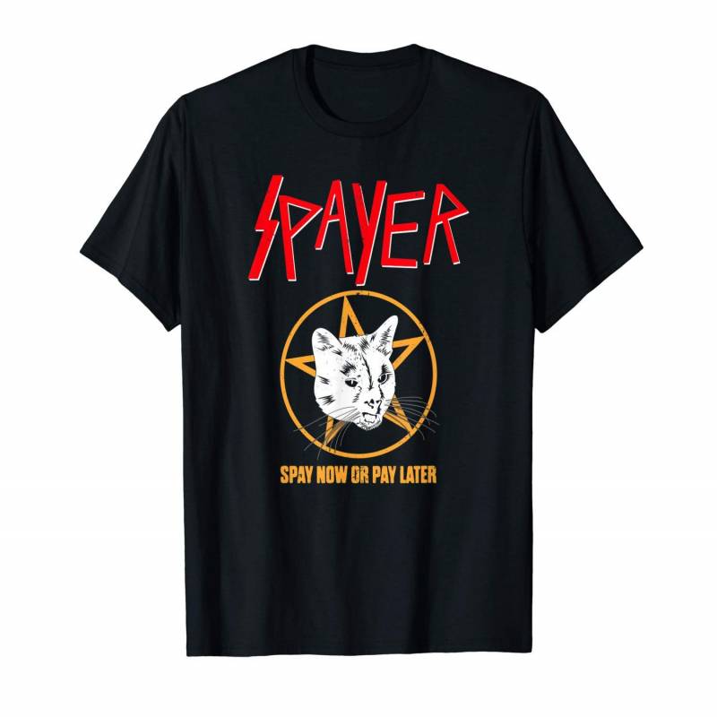 Vintage Rock Spayer Cat Kitten Pun Mom Dad Gift Shirt