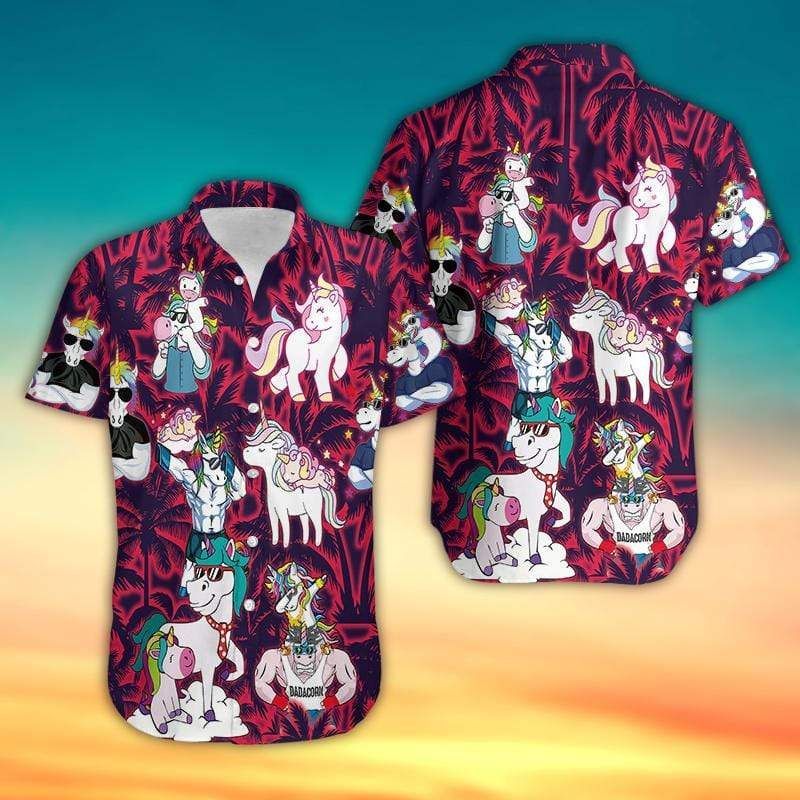 Buy Hawaii Aloha Shirts Unicorn Dadacorn Like Normal Dad But Much More Magical Ha79946