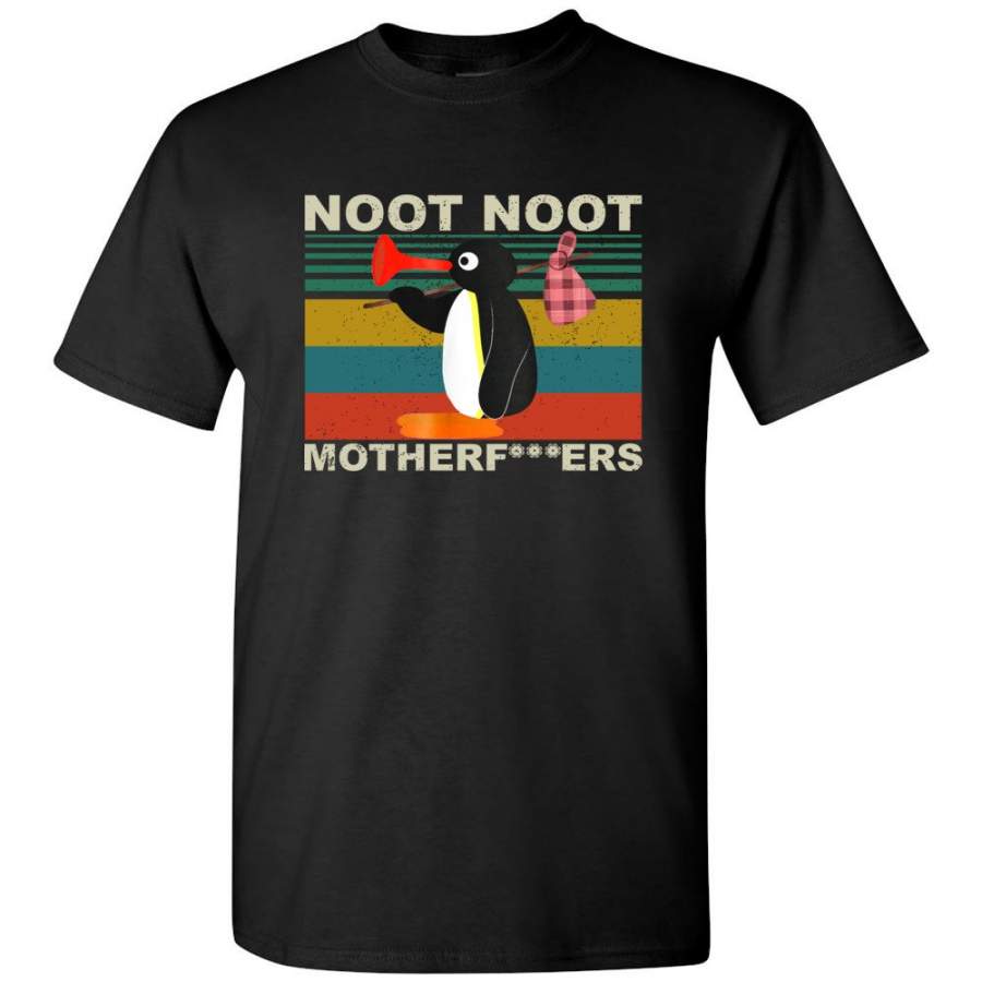 Penguin Pingu noot noot motherfuck vintage retro tee shirt hoodie