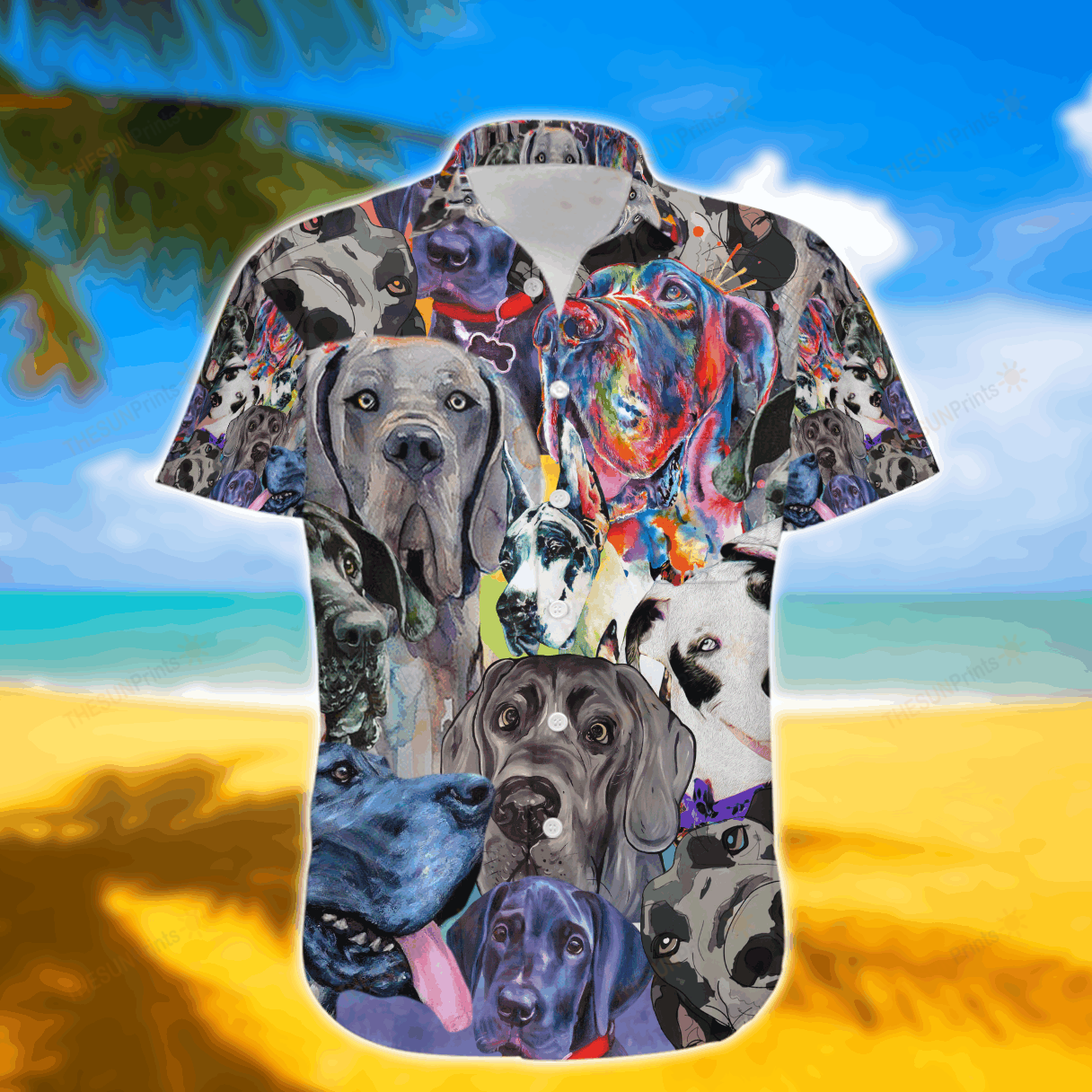 Great Danes Hawaiian Shirt 002085 Ha78785