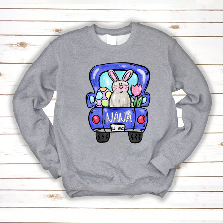 Nana Est Bunny Cute Easter Sweatshirt