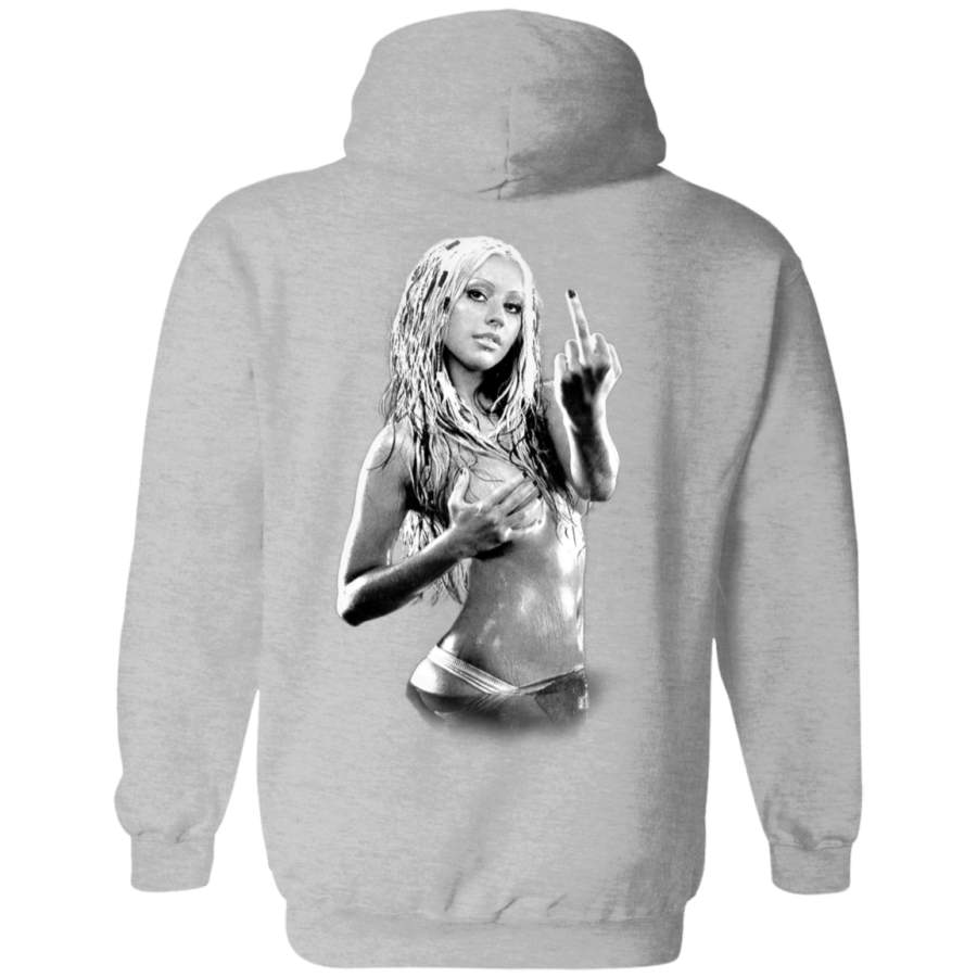 Christina Aguilera Fck Super Model Star Back print Pullover Hoodie