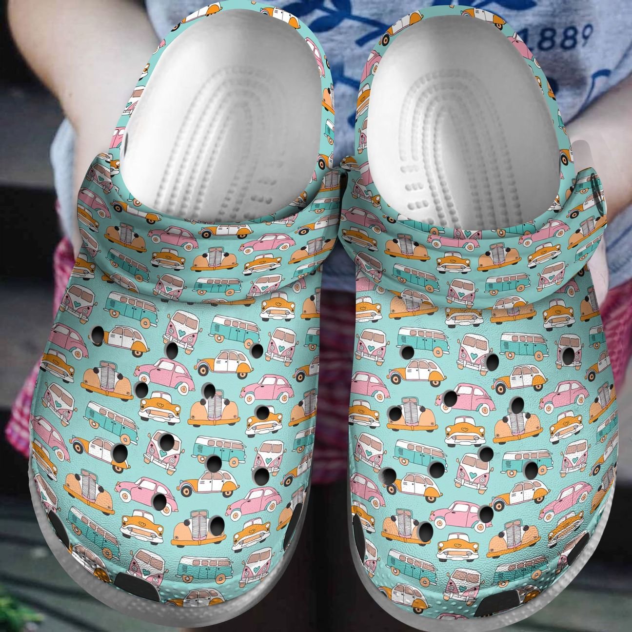 Camping Personalized Clog, Custom Name, Text, Color, Number Fashion Style For Women, Men, Kid, Print 3D Camping Vans