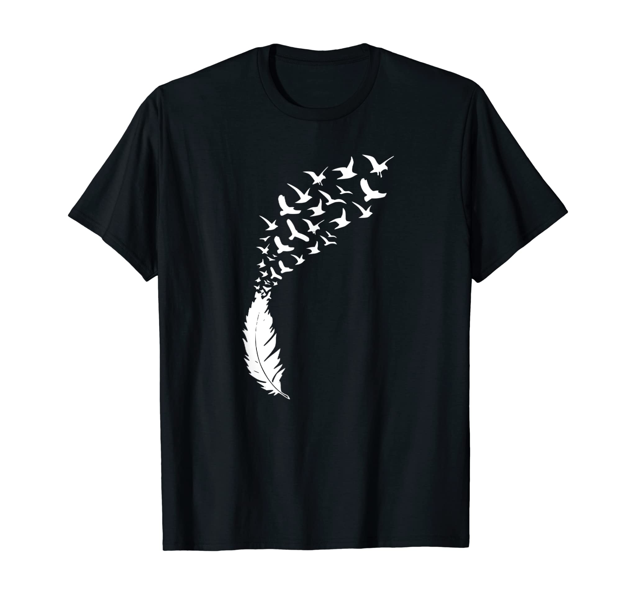 Feather Into Birds Indie Design T-Shirt