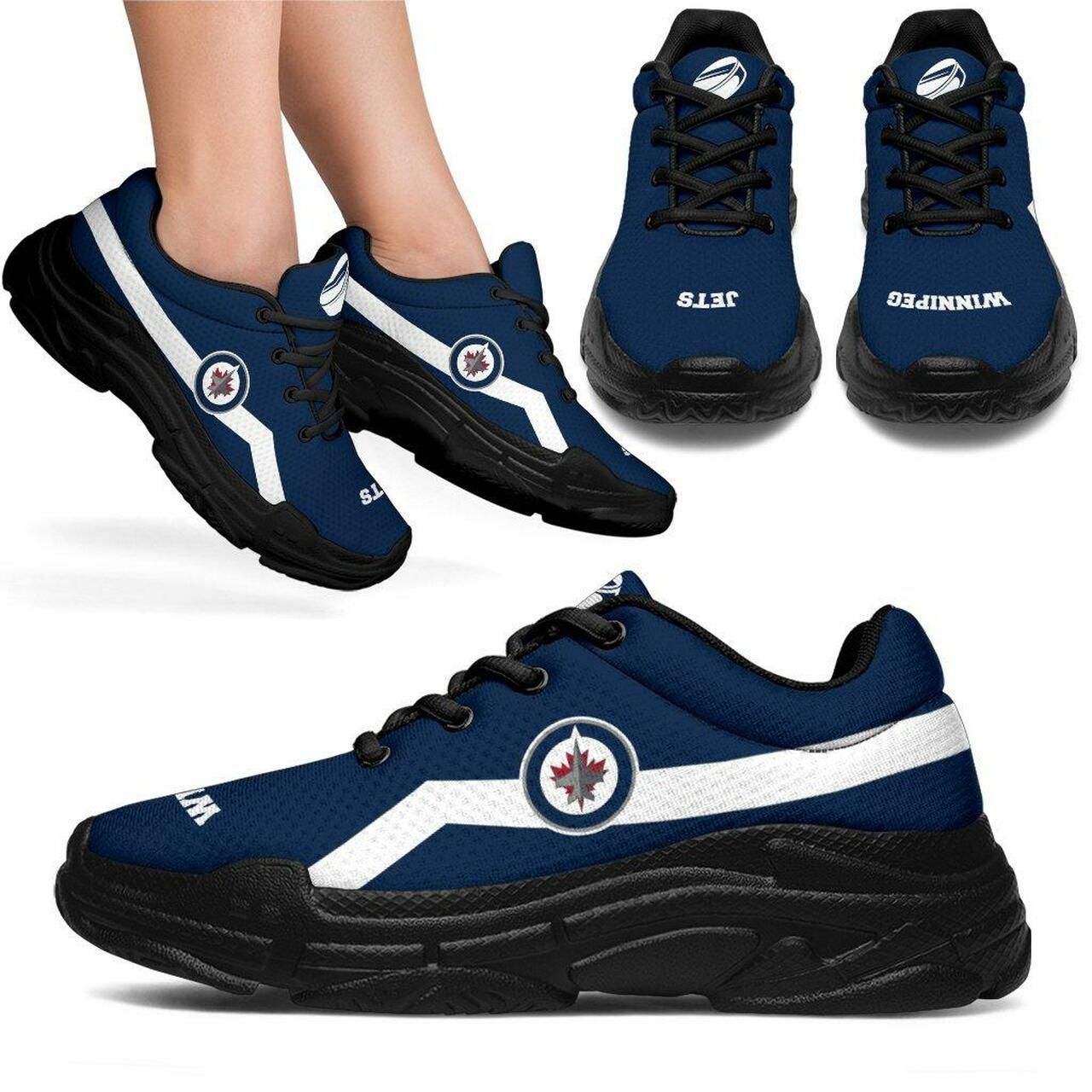 Winnipeg Jets Sneakers With Line Shoes Edition Chunky Sneaker Running Shoes For Men, Women Shoes15750