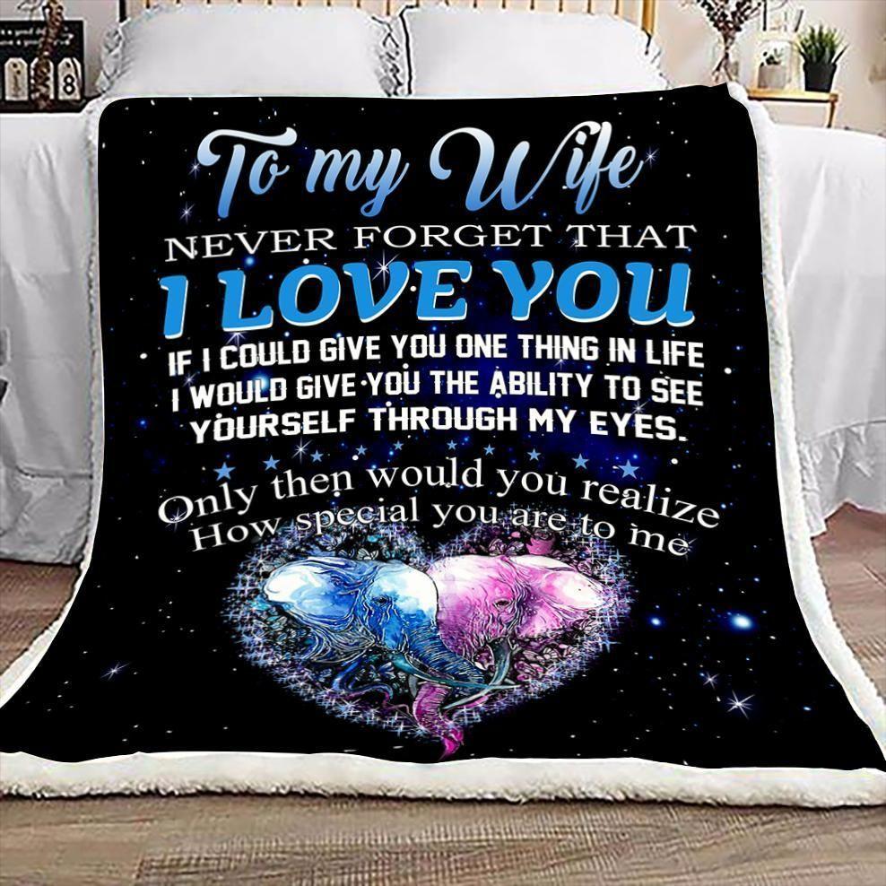 Personalized Elephant How Special You Are To Me To My Wife From Husband Sherpa Fleece Blanket Great Customized Blanket Gifts For Birthday Christmas Thanksgiving