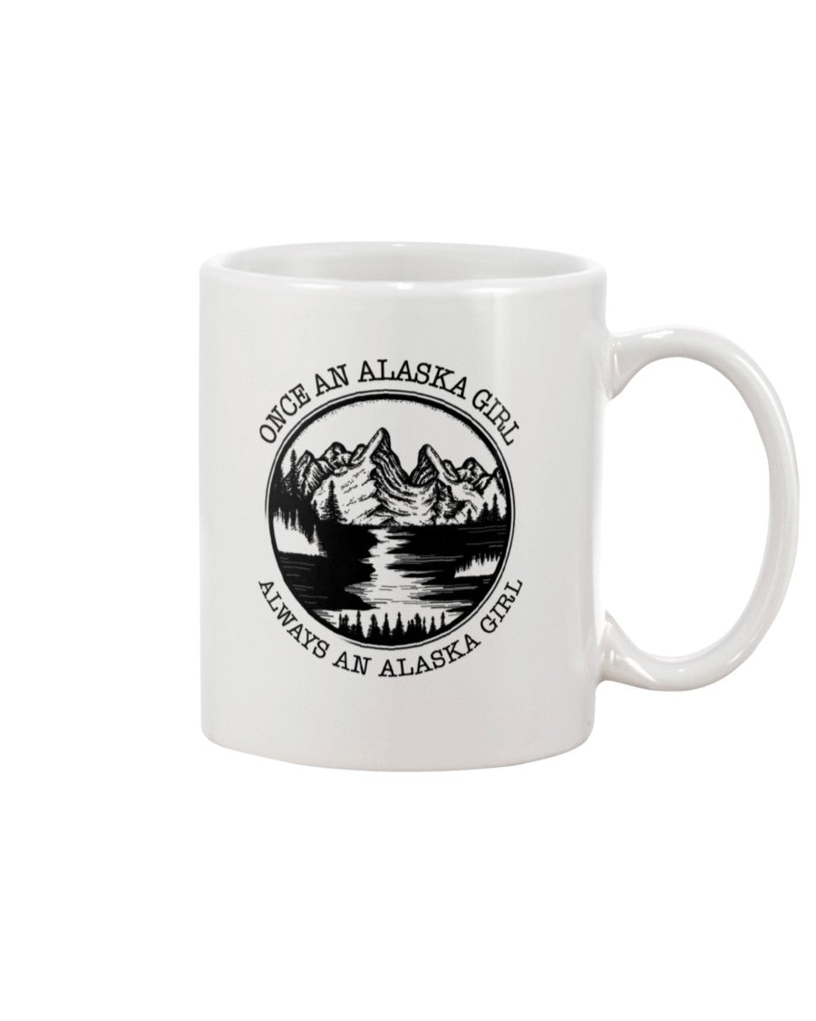 Vintage Style Always An Alaska Girl Custom Design Mug