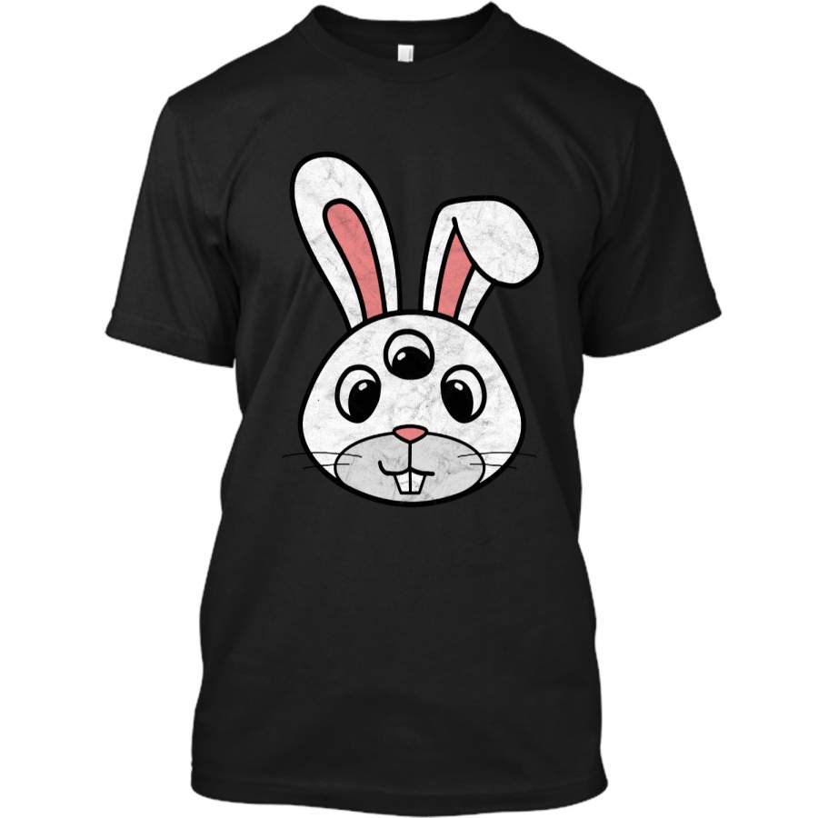 Cute 3-Eyed Easter Bunny Shirt – Retro Funny & Creepy! Custom Ultra Cotton