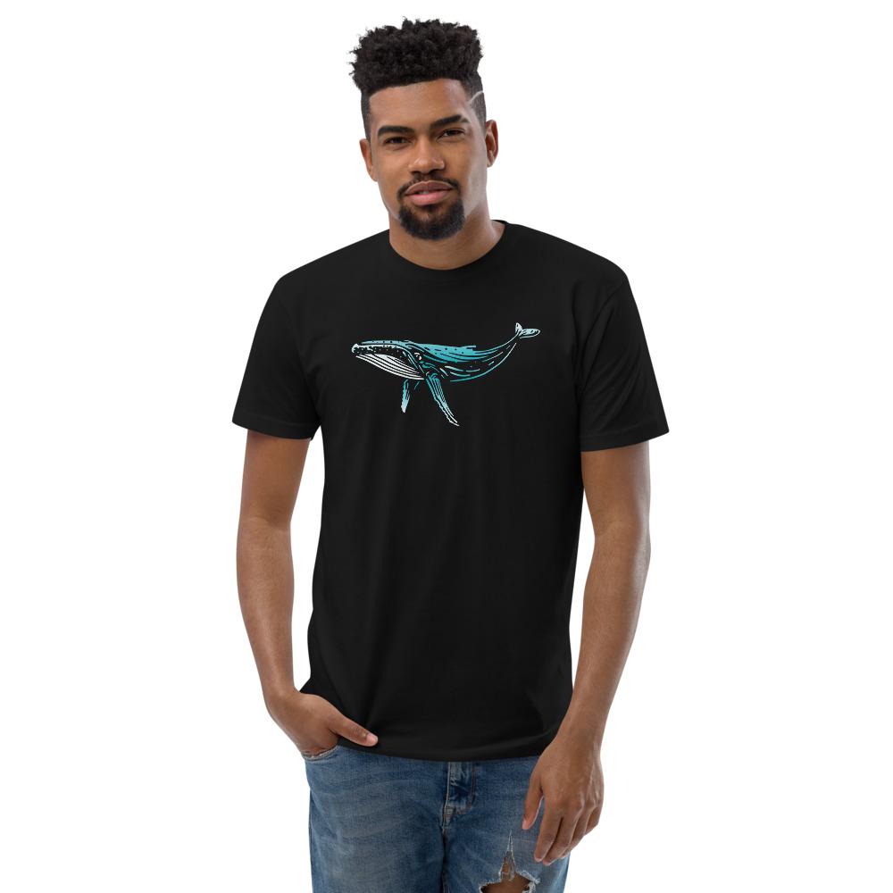 Humpback Whale Short Sleeve Men’S Fitted T-Shirt