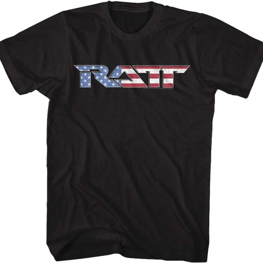 Red White and Blue Logo Ratt T-Shirt – Airgenne