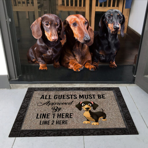 Dachshund M289 Custom Doormat All Over Printed