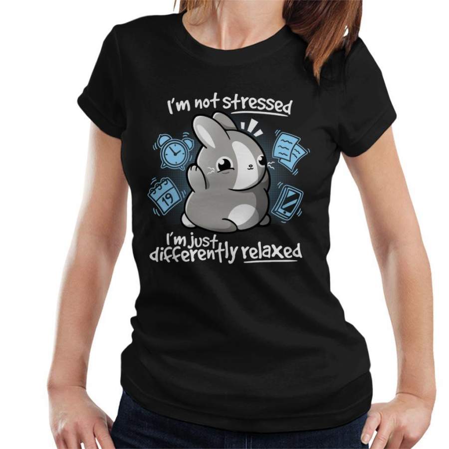 Cute Stressed Bunny Women’s T-Shirt