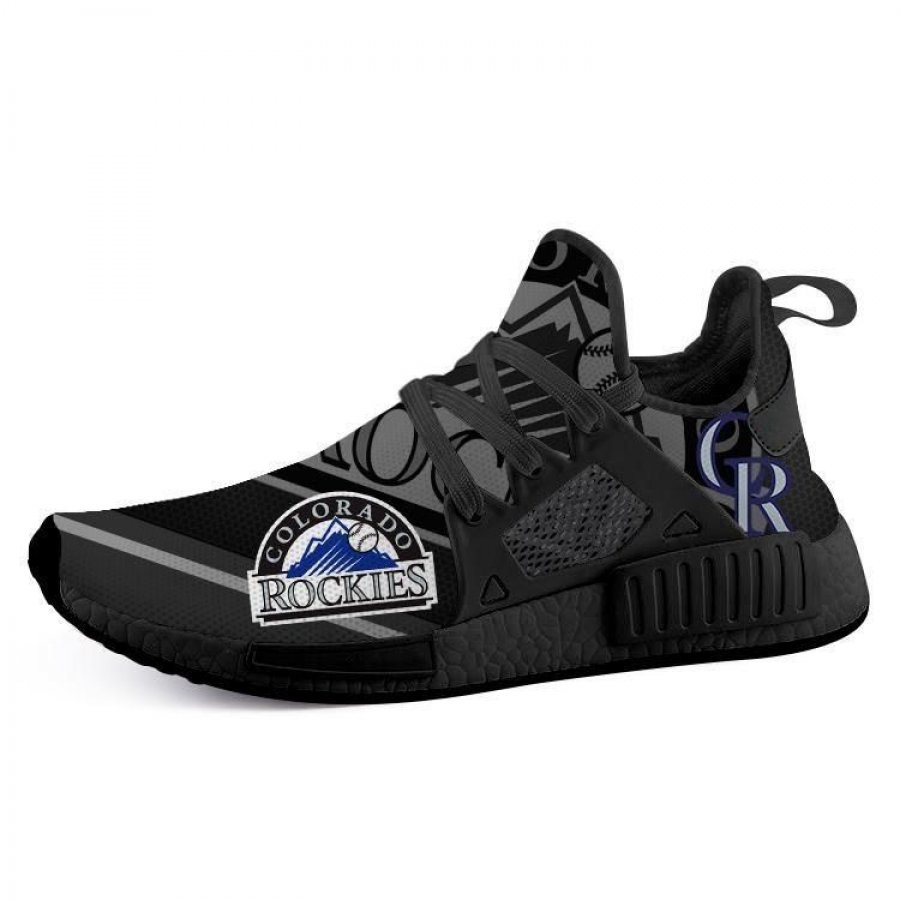 TeeDCMA Colorado Rockies NMD XR1 Lightweight Sneakers, Colorado Rockies Running Shoes