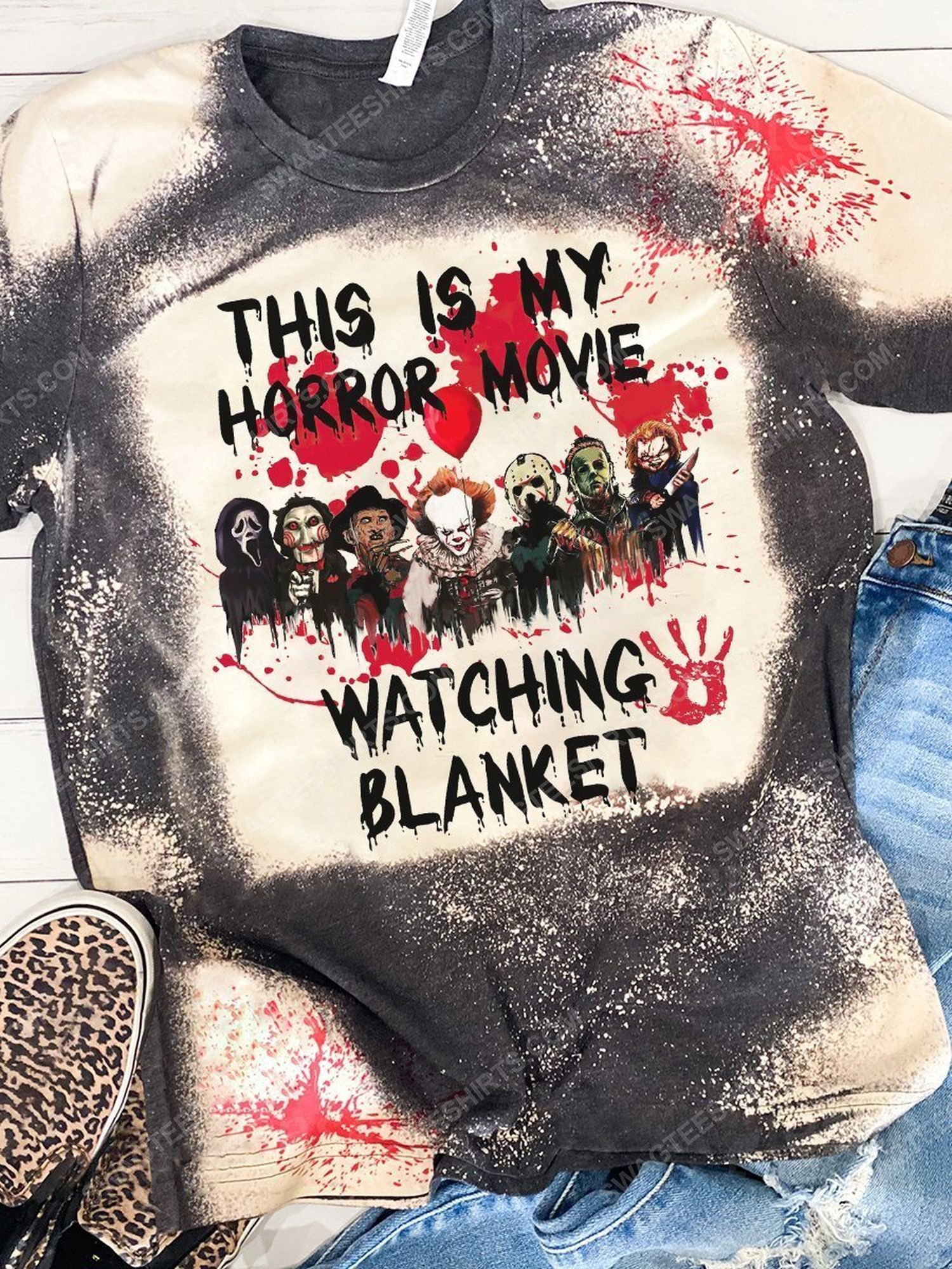 [Special Edition] Halloween This Is My Horror Movie Watching Blanket Full Print Shirt – Maria (Halloween)