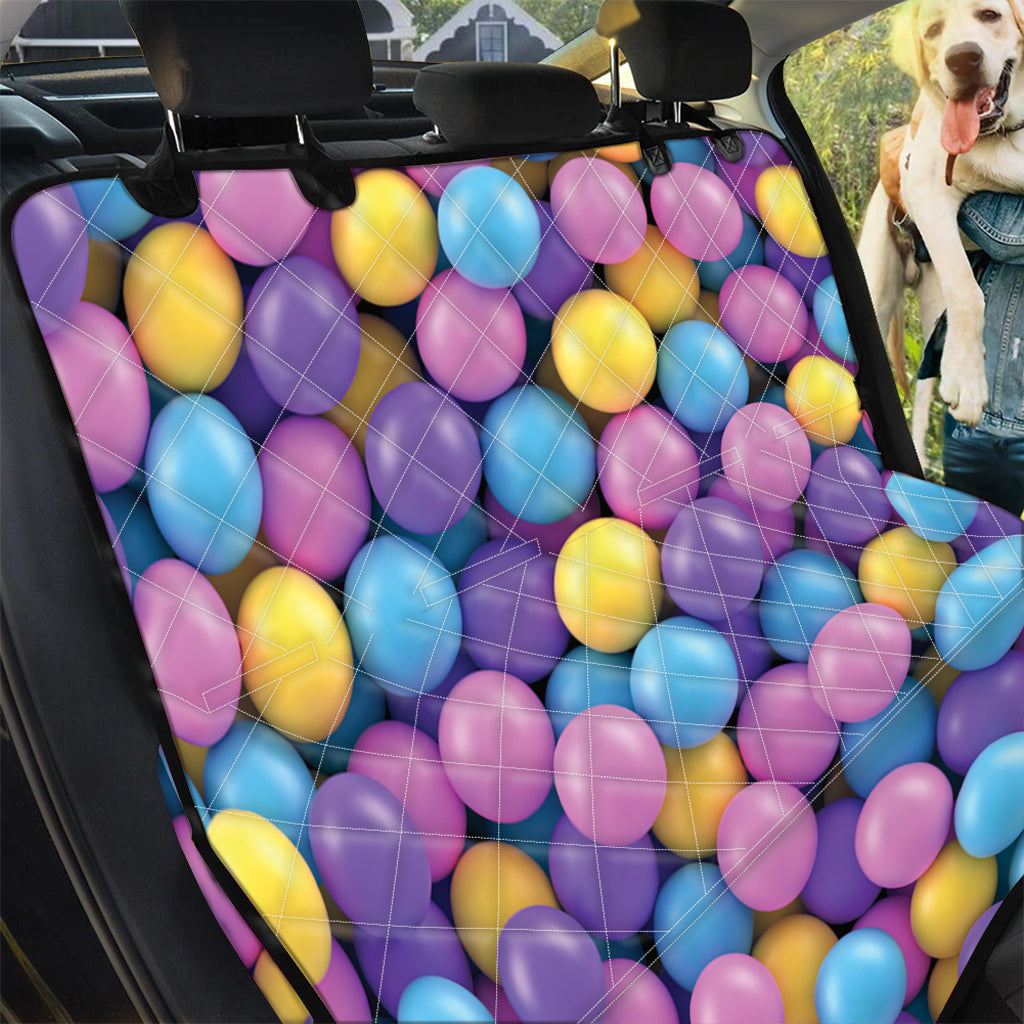 Sweet Candy Ball Pattern Print Pet Car Back Seat Cover