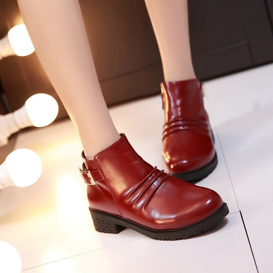 Buckle Ankle Boots Women Shoes Fall|Winter 7099
