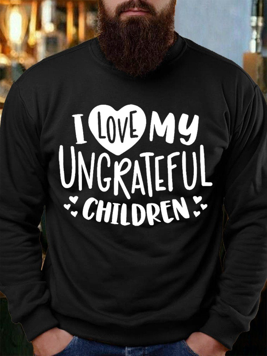 Men’S  I Love My Children Sweatshirt