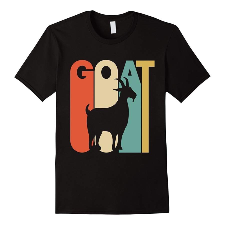 Vintage Style Men’S Fashion Cotton T-Shirt Goat Silhouette Graphic T-Shirt