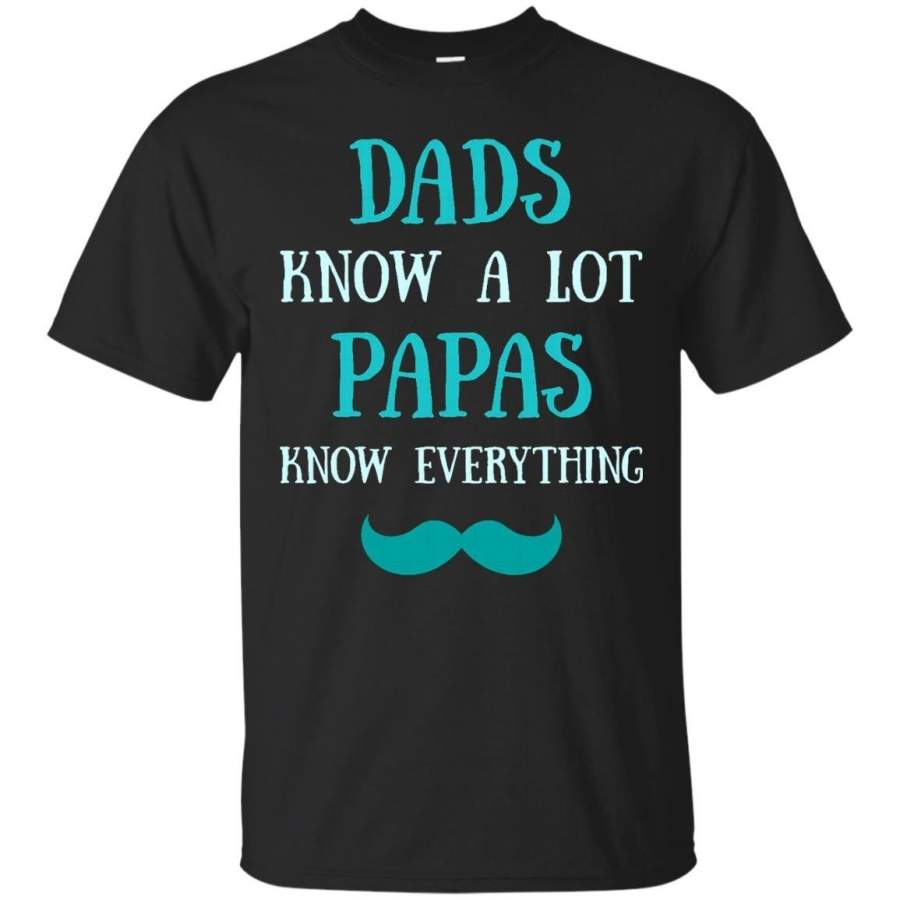 AGR Father s Day Papa Tshirts Dads Know A Lot Papas Know Everything  Shirts Hoodies Sweatshirts