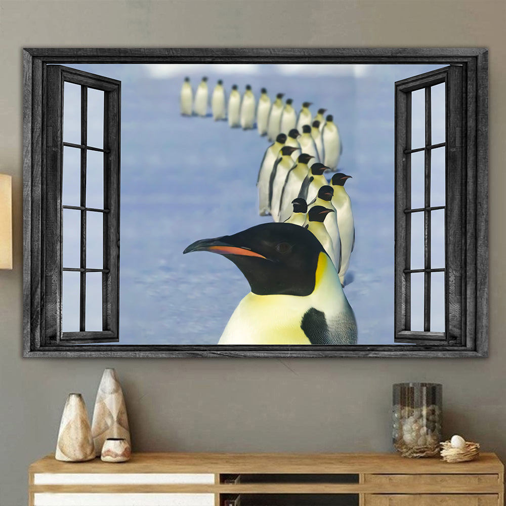 Penguin 3D Wall Art Painting Art 3D Animals Lover Home Decoration Gift Idea Mother Day