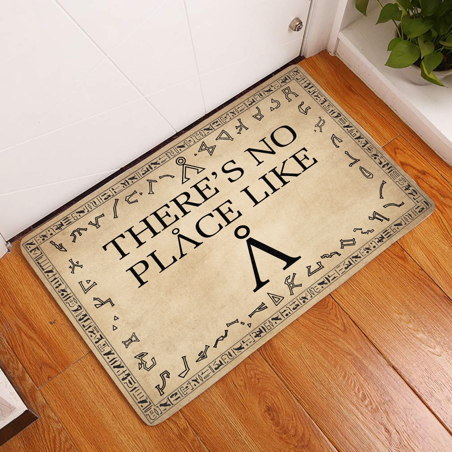 Theres No Place Like All Over Printing Doormat Pre1914