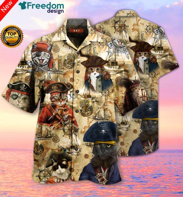 Amazing Pirate Cat Hawaiian Shirt | Unisex