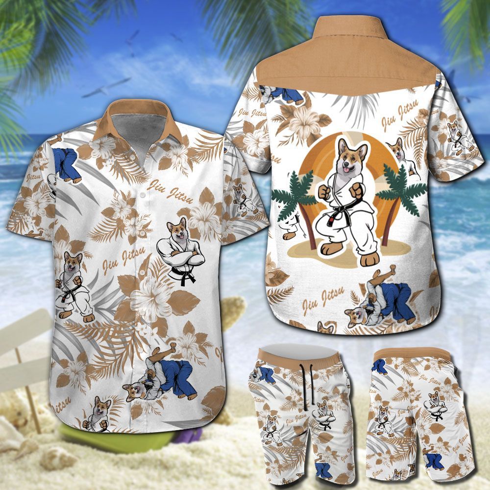 Corgi Jiu Jitsu Hawaii Shirt 204 Ha46456