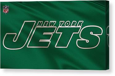 1 New York Jets Uniform Joe Hamilton Canvas Print