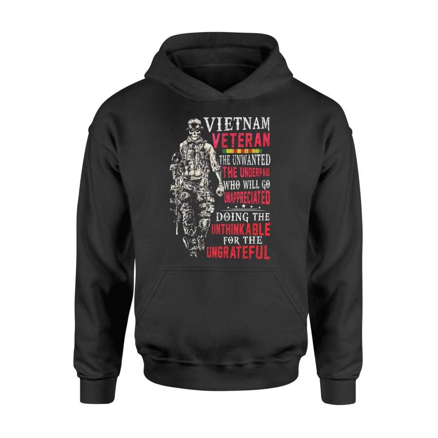 Vietnam veteran – The ungrateful – Premium Hoodie