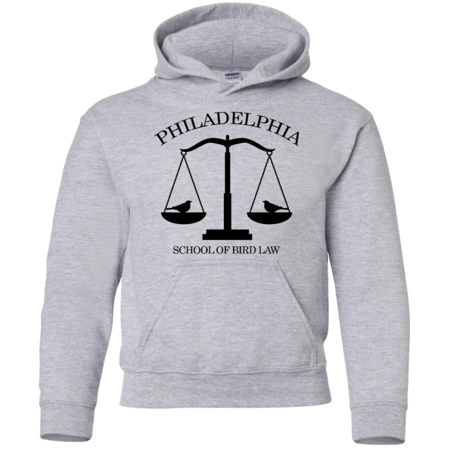 AGR Philadelphia School of Bird Law Funny Youth Pullover Hoodie