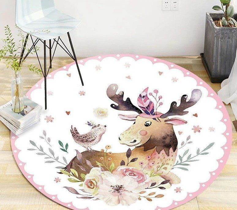 Reindeer GE3622 Round Rug  CYSI2907