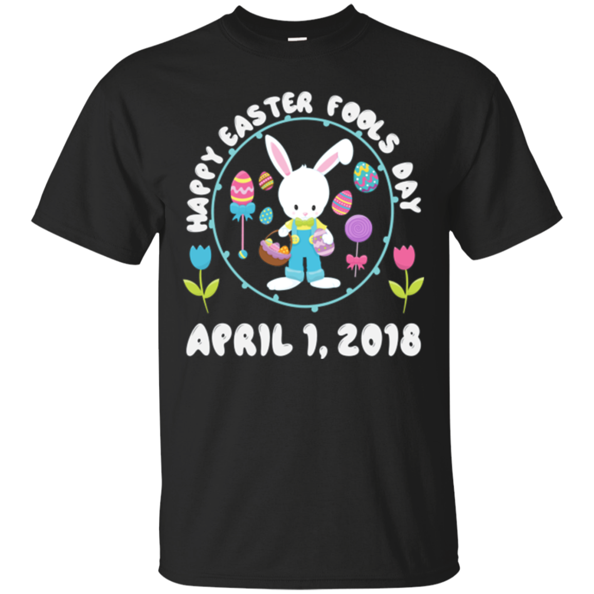 Kids Happy Easter Fools Day – Funny Easter Bunny Easter Day Shirt